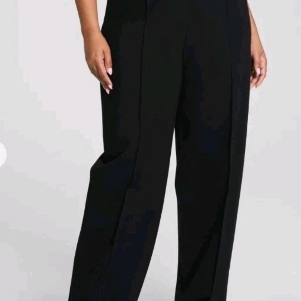 SPANX Black Ponte Barrel Wide Leg Women's‎ Pants